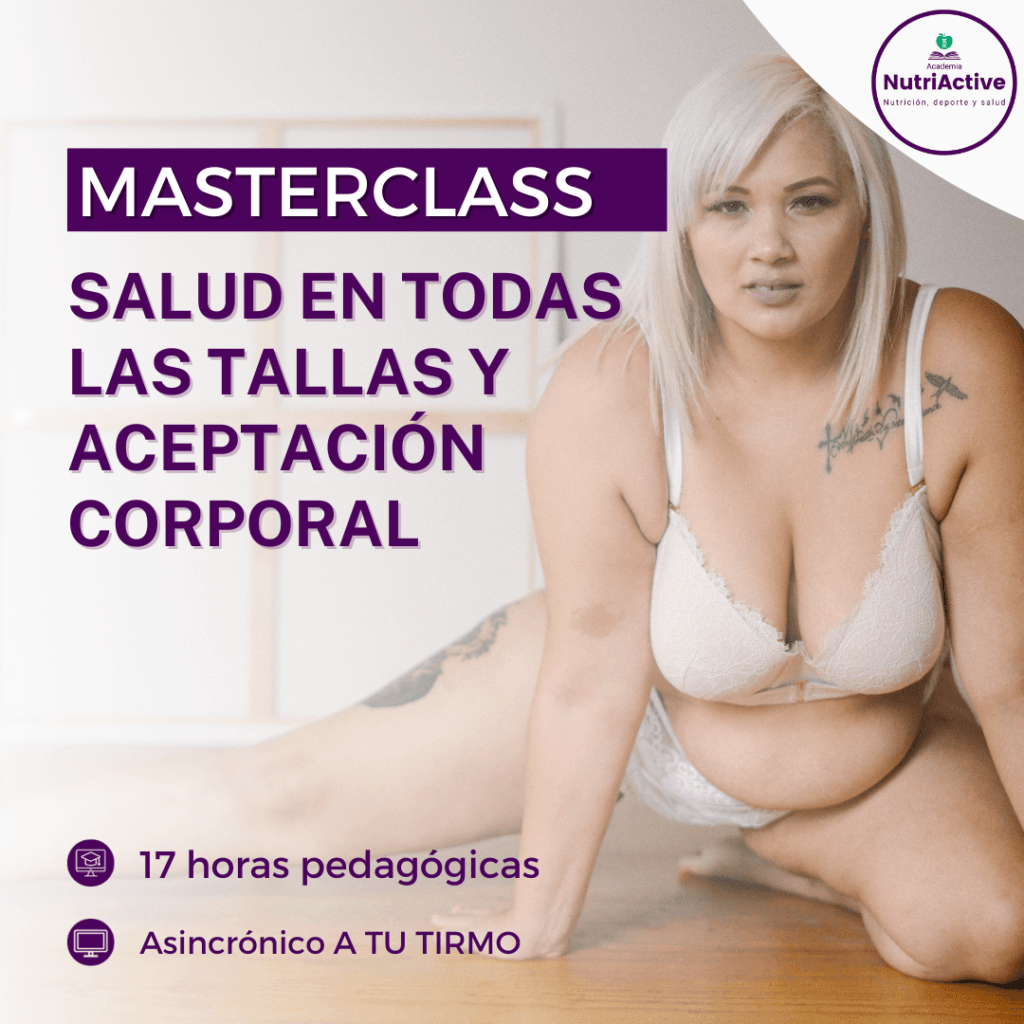 Salud en todas las tallas y aceptación corporal - Academia Nutriactive