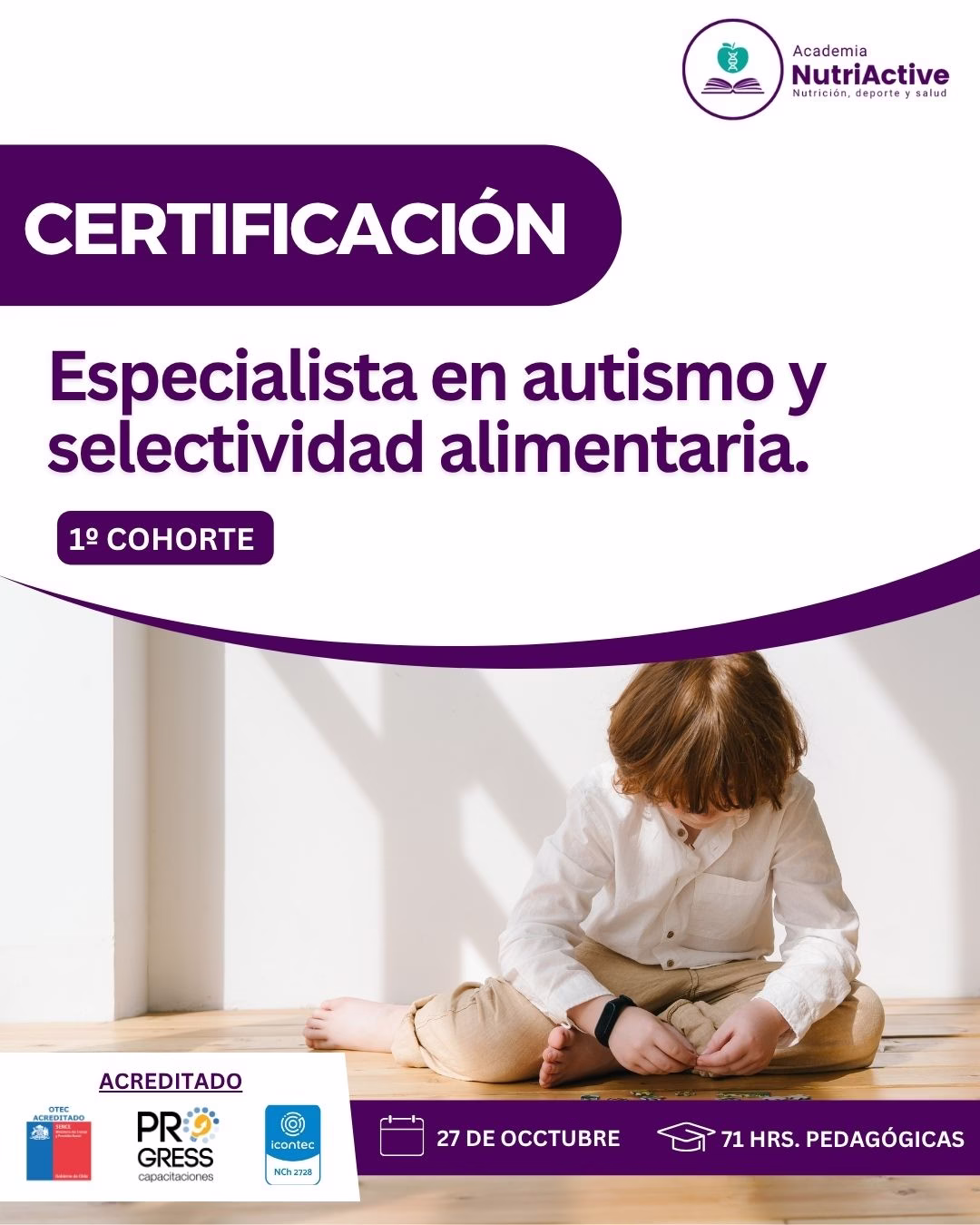Especialista en autismo y selectividad alimentaria: Abordaje nutricional y multidisciplinario con enfoque inclusivo.