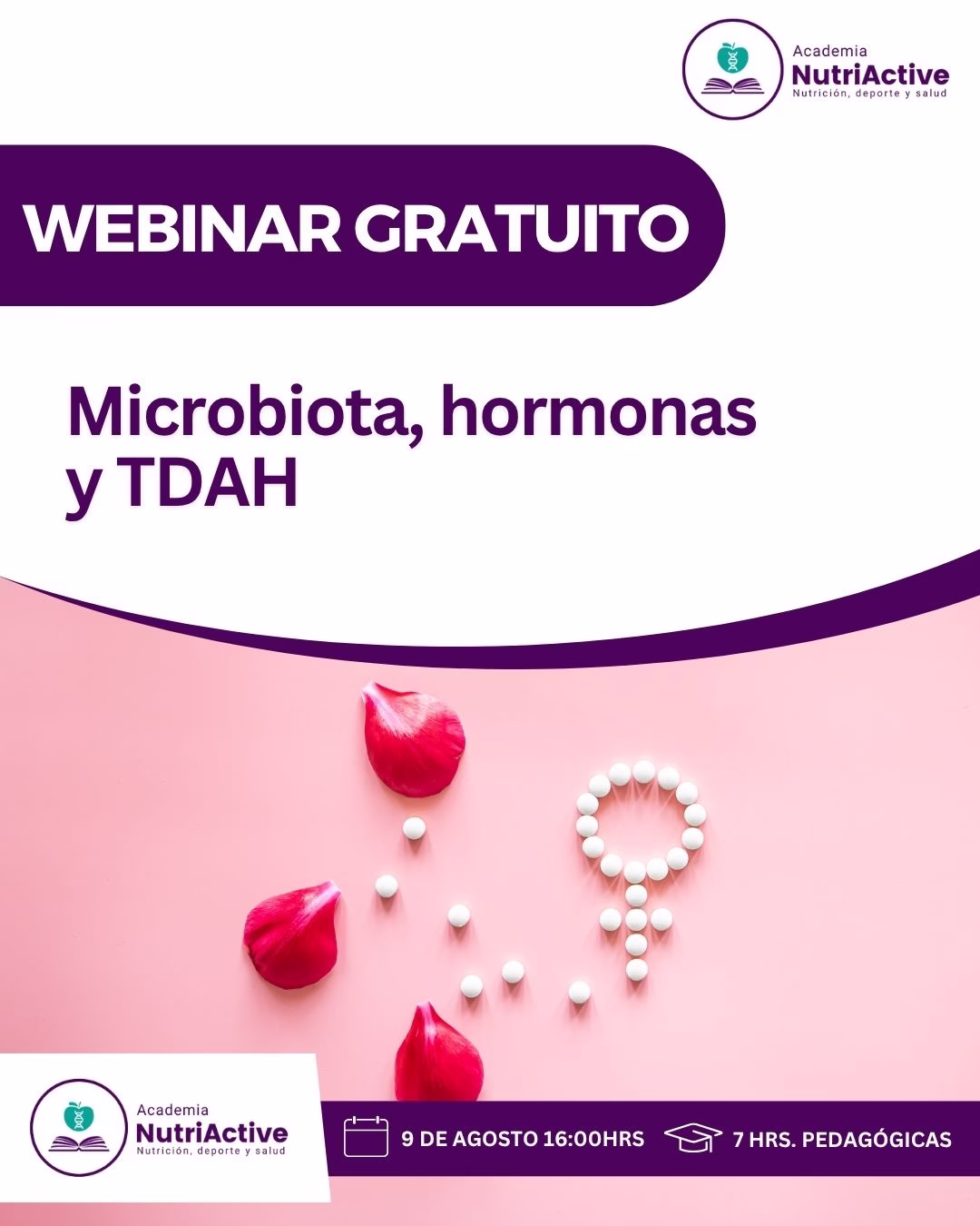 Webinar gratuito: Microbiota, hormonas y TDAH.