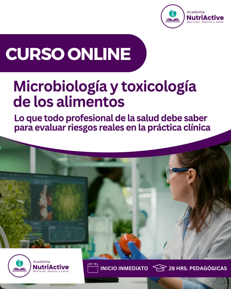 Microbiología y toxicología de los alimentos (3º Cohorte) - Academia Nutriactive