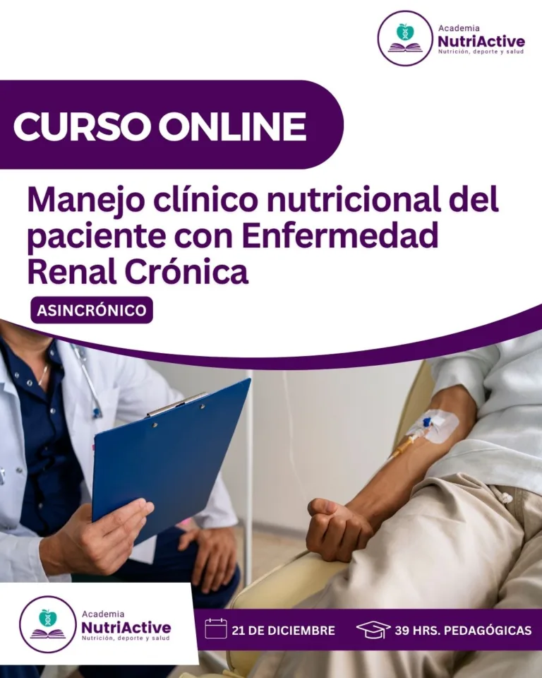 Manejo clínico nutricional del paciente con Enfermedad Renal Crónica (5º Cohorte) - Academia Nutriactive