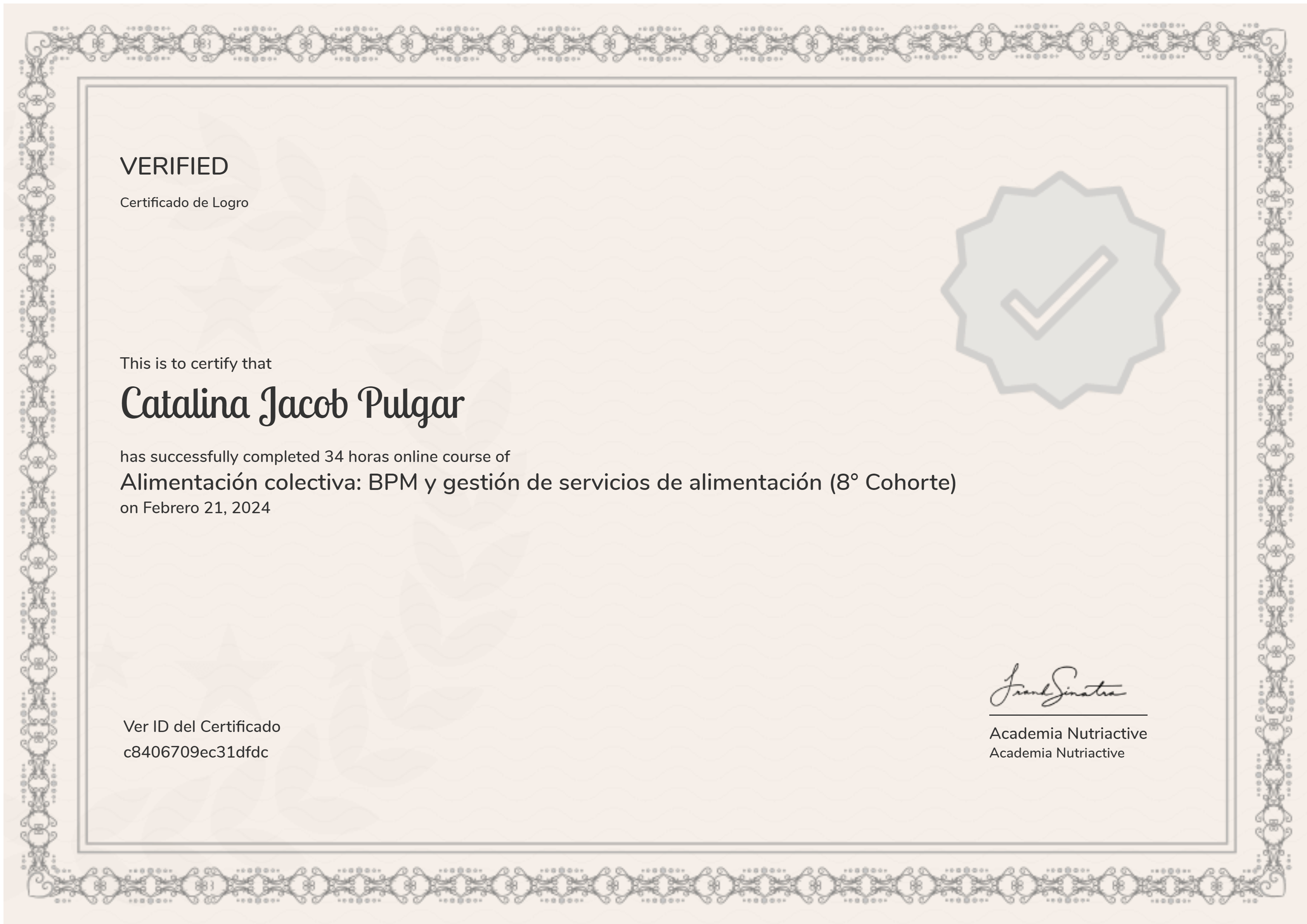 Alimentación colectiva: BPM y gestión de servicios de alimentación (8° Cohorte)